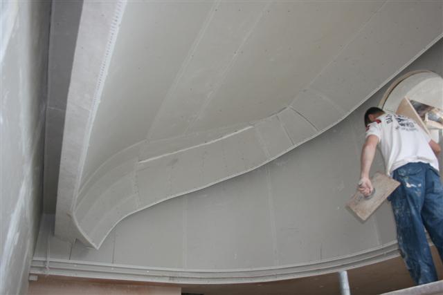 plastering ceiling